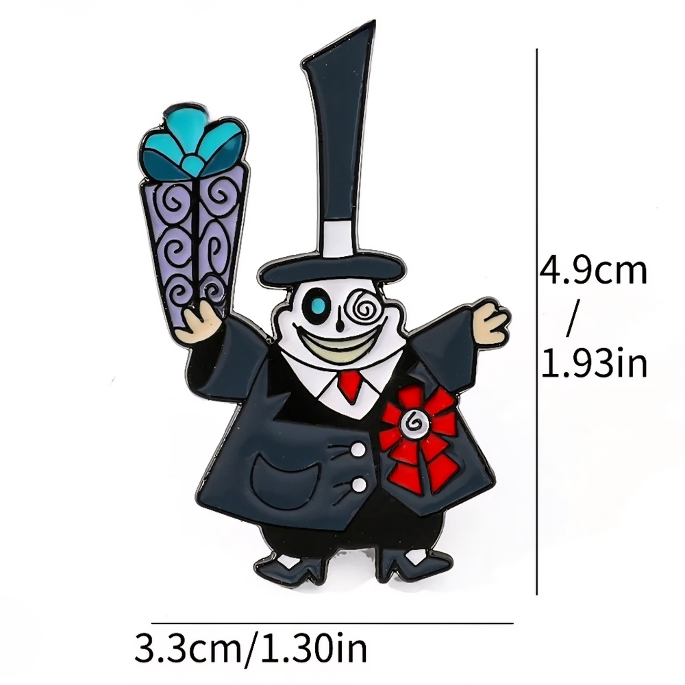 Nightmare Before Christmas  Mayor‎ Jack  Sally enamel pin